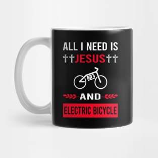 I Need Jesus And Electric Bicycle E Bike Ebike Mug